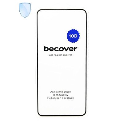 Стекло защитное BeCover 10D Motorola Moto G86 Black (713743) Винница - изображение 3