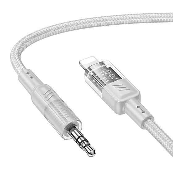 Аудiо кабель HOCO UPA27 Spirit transparent digital audio conversion cable iP Black 6942007612524 Одеса