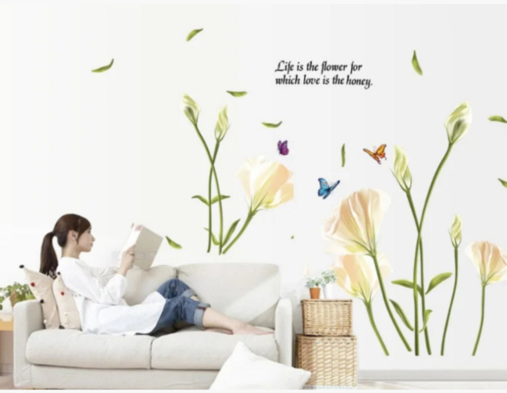 Наклейка декоративная на стену Лилии Киев - изображение 1