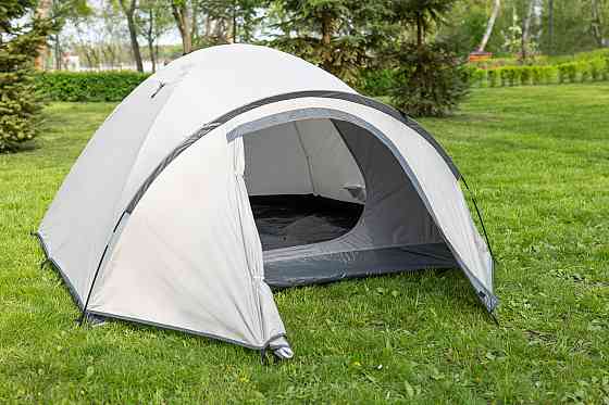 Туристичний намет тримісний Time Eco Travel-3, сіро-бежевий Київ