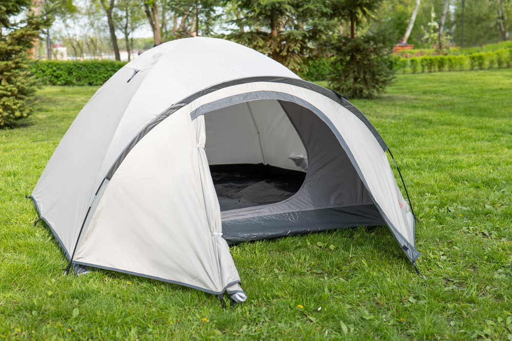 Туристичний намет тримісний Time Eco Travel-3, сіро-бежевий Київ - фото 3