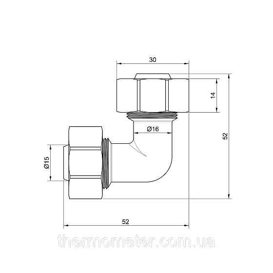 Уголок обжимной Thermo Alliance Standart 20 SD155W2020 Киев