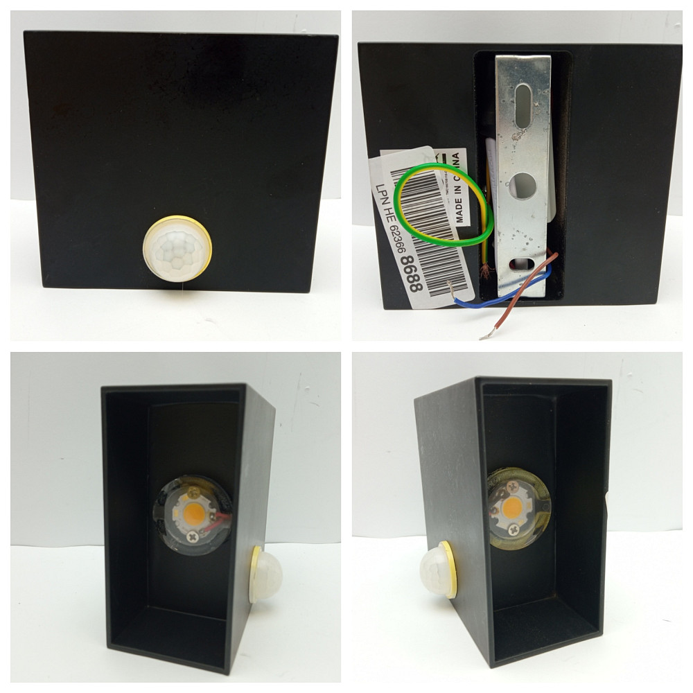 Фасадний металевий світильник з датчиком руку 10*11*5 см ( Б клас) Луцк - изображение 1