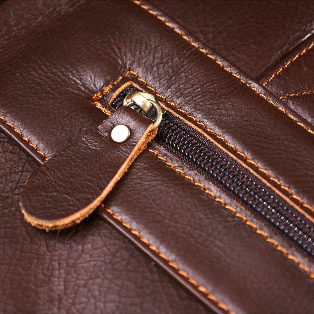 Стильная кожаная сумка для ноутбука Коричневый (Vintage) Киев - изображение 3