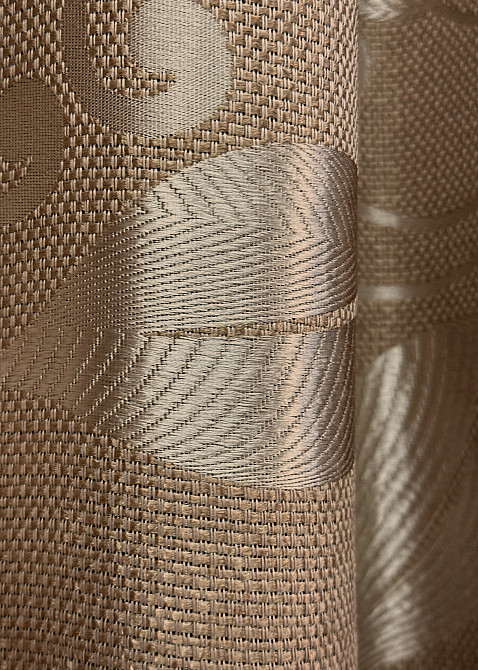 Комплект готових штор VR-Textil Льон Рогожка № 1686ш Карамельний 100х275 см 2 шт (31-781) Київ - фото 8