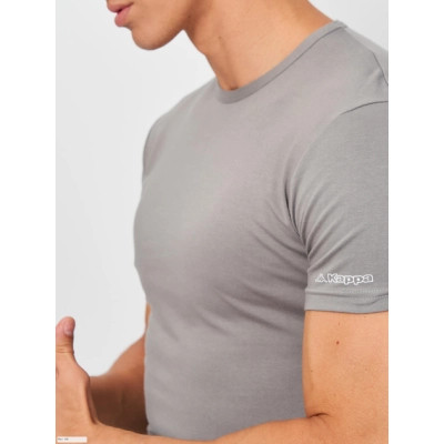 Футболка Kappa T-shirt Mezza Manica Girocollo K1304 GrigioUnito сірий M (8052394813768) Винница - изображение 4