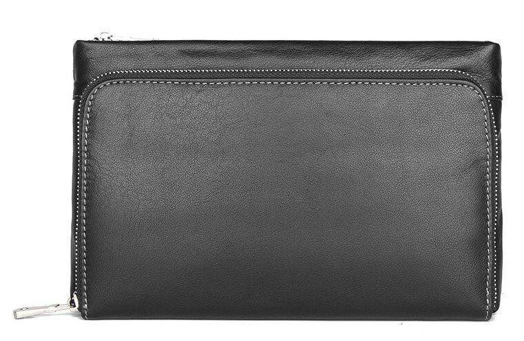 Барсетка мужская в гладкой коже Vintage 14970 Черная Киев - изображение 2