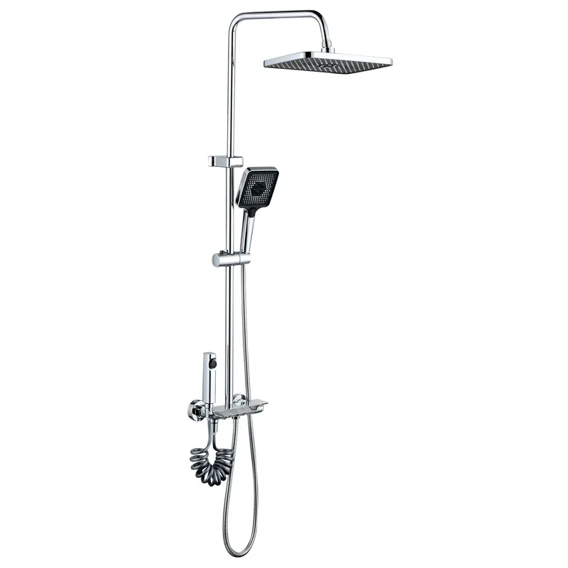 Душова колонна Mixxus Premium MARLIN 009-J з змішувачем і кнопкою перемикання, 4 режими Харків - фото 1