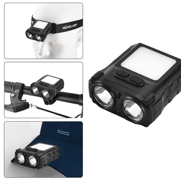 Фонарик на голову для роботы, Налобный фонарь для автомеханика Налобный фонарь монтажных работ RO-58 Львов - изображение 14