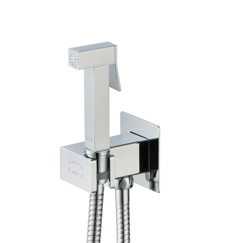 Набір для гігієнічного душу Qtap Inspai-Varius квадратний прогресивний картридж QTINSVARCRMV00440701 Chrome Київ - фото 4