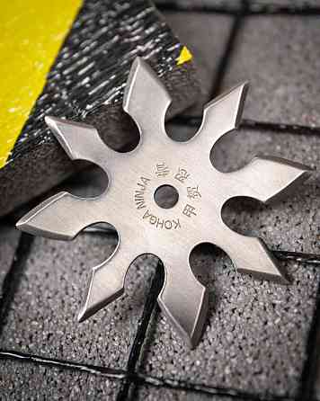 Металева зірочка Сюрикен Silver NINJA silver ПП7695 Одеса