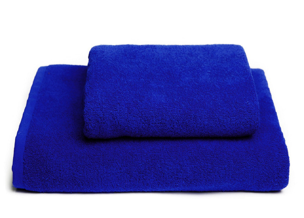 Полотенце махровое Ideal Textile 50х90 см плотное с коротким ворсом 450 г/м2 Синий Черновцы - изображение 1