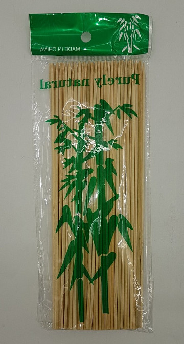 Бамбуковая Палочка для шашлыка (100шт) 20см 2.5mm (НЕ ТОЧНОЕ КОЛИЧЕСТВО) (1 пачка) Харьков - изображение 3