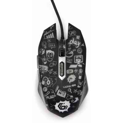Мишка Gembird MUS-6B-GRAFIX-01 USB Black (MUS-6B-GRAFIX-01) Вінниця