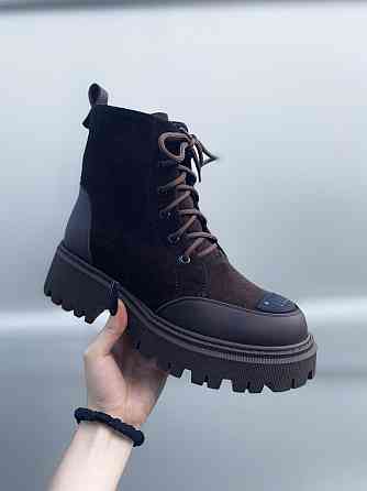 Steffe Черевики жіночі Steffe 25125 шоколадні (зима, шкіра+замша натуральна) (6116) Коломия