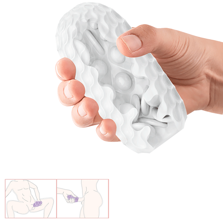 Мастурбатор яйцо Venus-X Egg рельефный, 13.1 х 6.5 см Sex Aura Киев - изображение 4