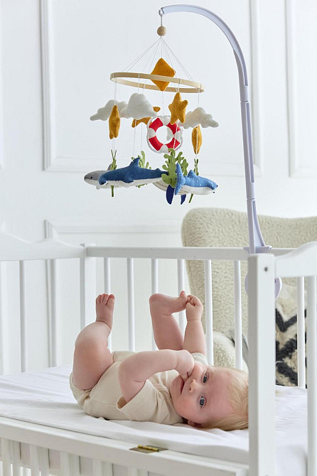 Детский музыкальный мобиль на кроватку WoollyFox 