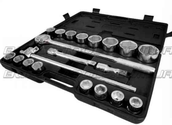 Набір торцевих ключів BX-284 3/4" 21 предмет 19–50 мм для вантажівок та спецтехніки в кейсі Одеса