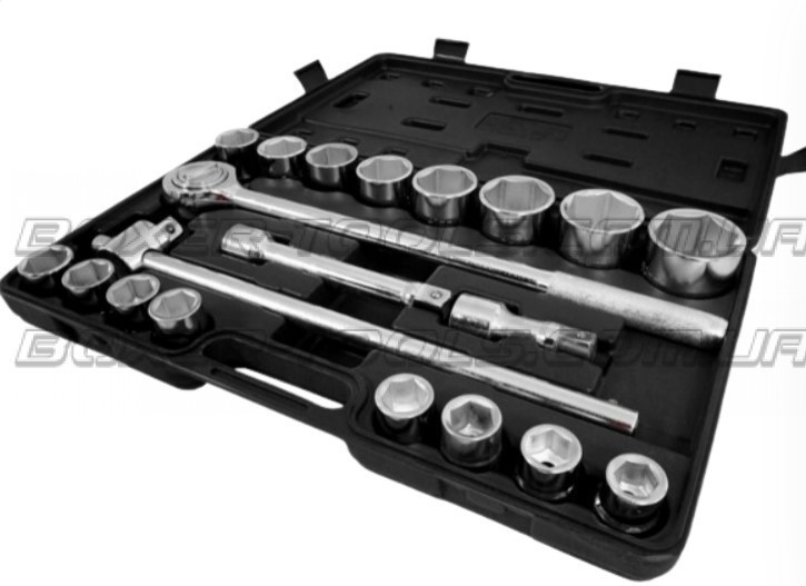 Набір торцевих ключів BX-284 3/4" 21 предмет 19–50 мм для вантажівок та спецтехніки в кейсі Одеса - фото 1