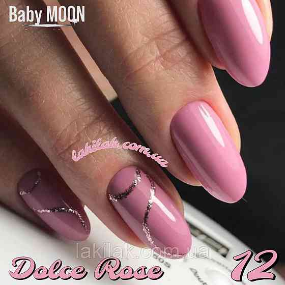 Гель-лак BABY MOON Dolce Rose №12 холодний світло-рожевий, 6 мл Херсон