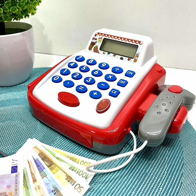 Касовий апарат іграшковий зі сканером та терміналом та продуктами (6113A-15A) Чернигов - изображение 2