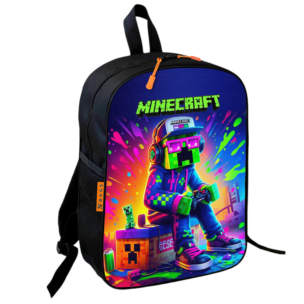 Рюкзак шкільний Minecraft - Кріпер в кепці з джойстиком, 36×27 см для хлопчиків (01747) Київ - фото 1