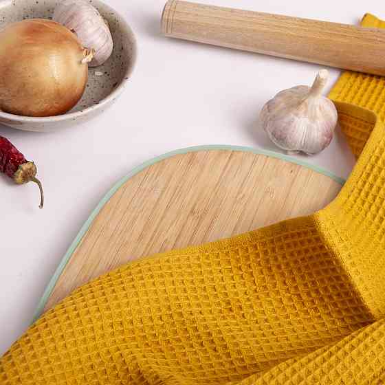 Вафельний рушник Ideal Textile 40х60 см 240 г/м2 (56860817) Гірчичний Чернівці