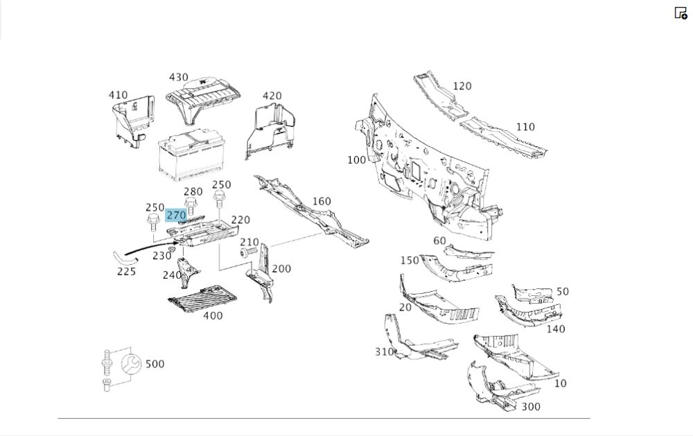 Mercedes-Benz  A2466280041 Кріпильна планка АКБ CLA Shooting Brake X117 CLA C117 GLA X156 A-class W176 B-class W242 B-class W246 Одесса - изображение 7