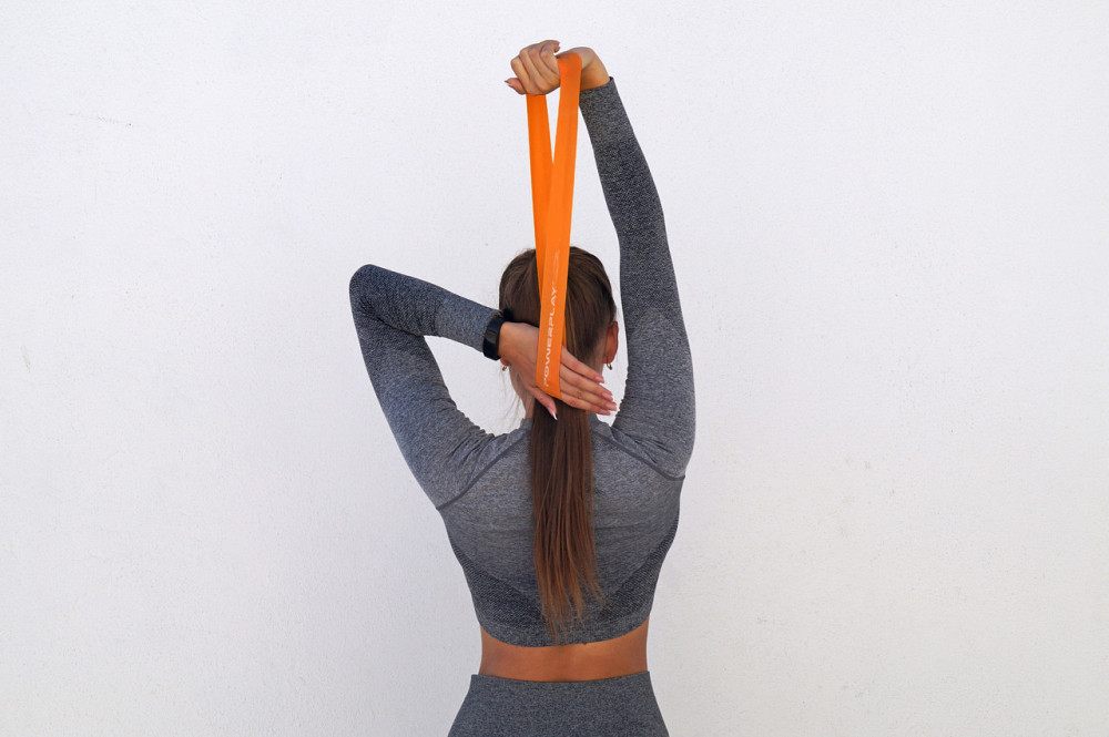 Резинка для фітнесу PowerPlay 4140 Level 1 Stretch Band (1-5 кг.) Помаранчева Каменское - изображение 9