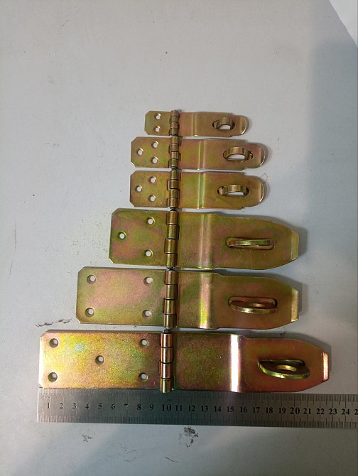 Скоба-завіса колодки  20х 85мм, оцинк жовтий "P-o" Київ - фото 4