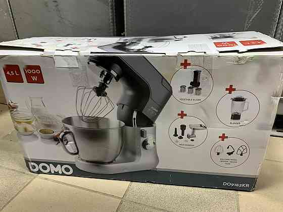 Б/В Багатофункціональний кухонний комбайн 3-в-1 DOMO DO9182KR Black (Планетарний міксер, блендер, м'ясорубка, овочерізка) Київ