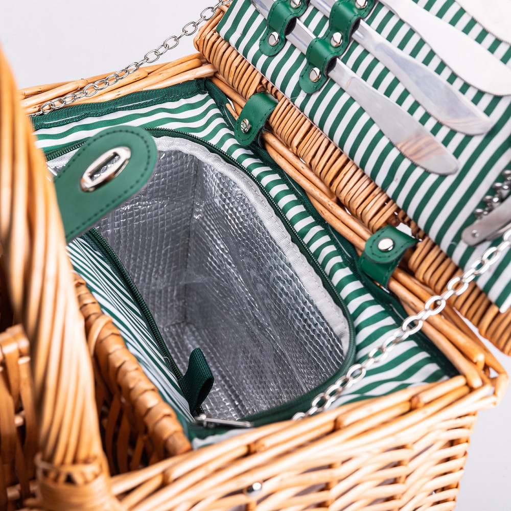 Плетеная корзина для пикника с посудой на 4 персоны Киев - изображение 1