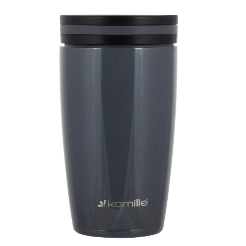 Термочашка 320мл нержавіюча сталь (графіт,синій,сірий) KAMILLE 2157 Житомир - фото 3