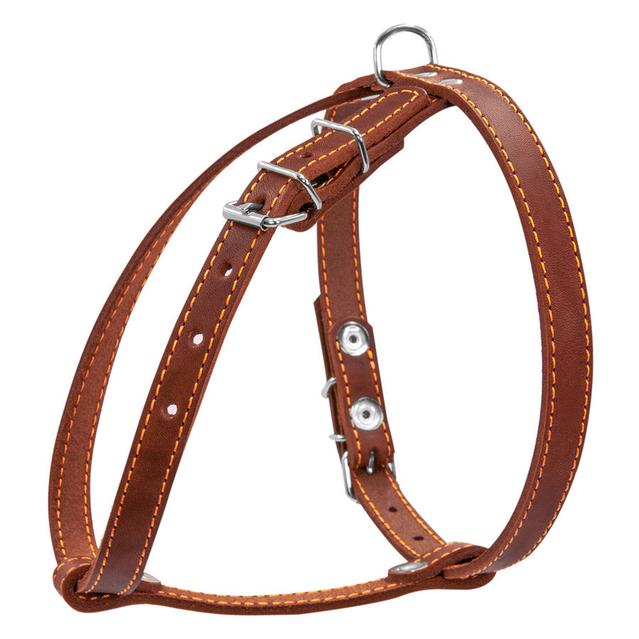 Шлея "CoLLaR" одинарна для малих порід собак (ширина 14мм, А:40-48см, В:43-51см) коричневий Київ - фото 2