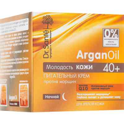 Крем для обличчя Dr. Sante Argan Oil Поживний проти зморшок нічний 40+ 50 мл (4823015929106) Вінниця