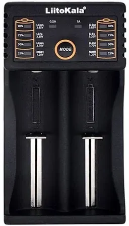 Універсальний зарядний пристрій LiitoKala Lii-202 для 18650, AA, AAA Li-Ion струм 0.5, 1А, 2 канали Одеса - фото 3