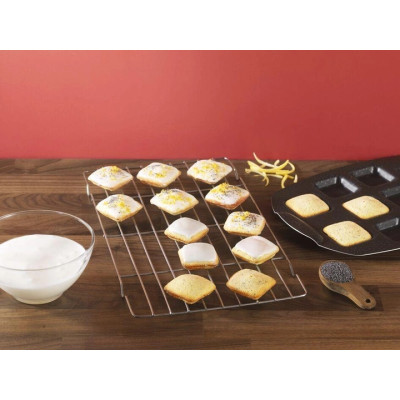 Форма для випікання Tefal PerfectBake, 10 форм, квадратний, 21х29см, алюміній, коричневий (J5734502) Вінниця - фото 3