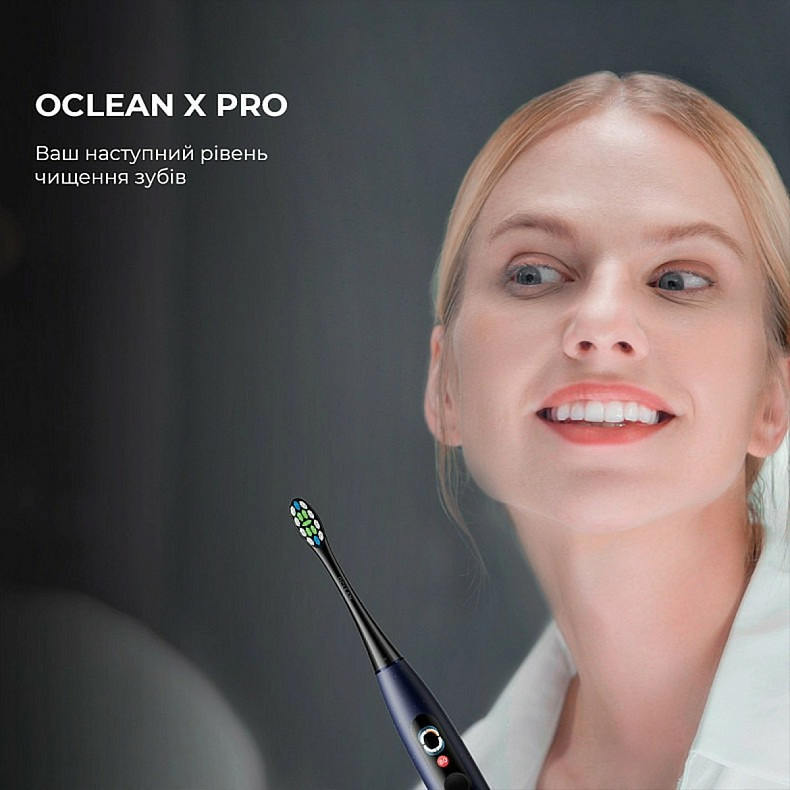Розумна зубна електрощітка Oclean X Plus Pro Digital Blue (6970810556186) ( 16151 ) Харьков - изображение 9