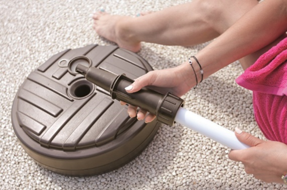 Підставка для садової парасольки кругла, 10 л, коричнева Київ