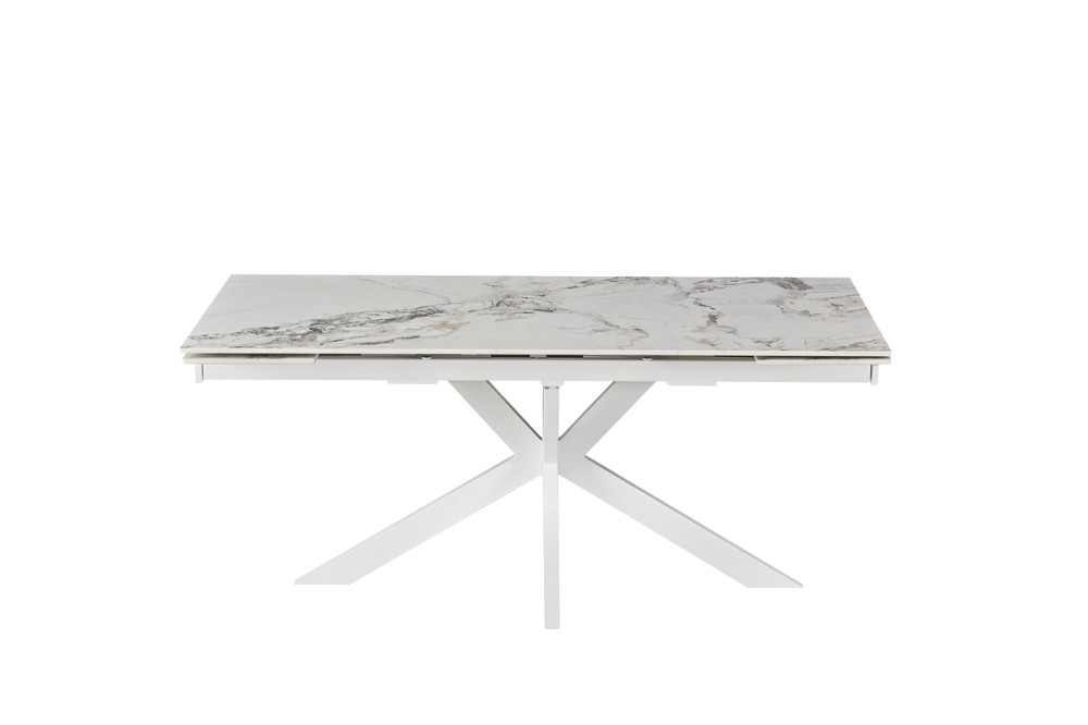 Стіл Квант 160 (+60)*90, білий/кераміка нефрит Днепр - изображение 2