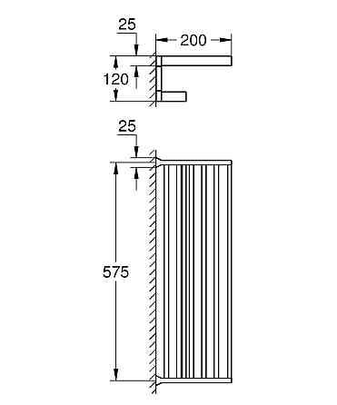 Полочка для полотенец Grohe Selection Cube (40804000) Киев