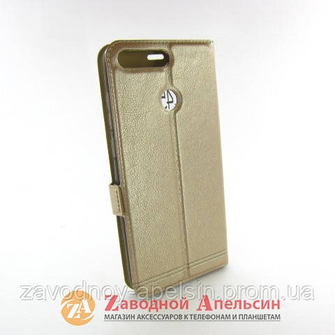 Чохол книга Huawei Y6 2018 (ATU-L21) honor 7C (AUM-L41) Smart Case gold Одеса - фото 3