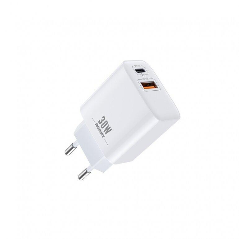 Сетевое зарядное устройство Remax Remine 30W PD+QC Белый (RP-U82) Киев - изображение 1