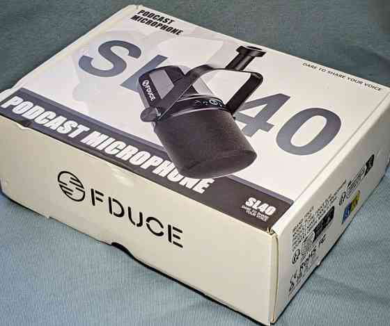 Динамический USB и XLR микрофон Feduce SL40 White. Киев