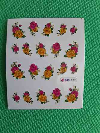 Наклейки для маникюра розы - размер стикера 6*5см, инструкция по применению есть в описании товара Киев