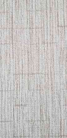 Шпалери вінілові на флізеліні Rasch Golden Hour метрові однотонні смужки під мішковину світло-коричневі Київ