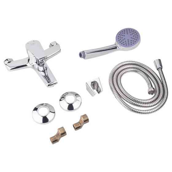 Змішувач для ванни Lidz (CRM) 19 46 006-1 New з душовим гарнітуром (LIDZCRM19460051) Київ