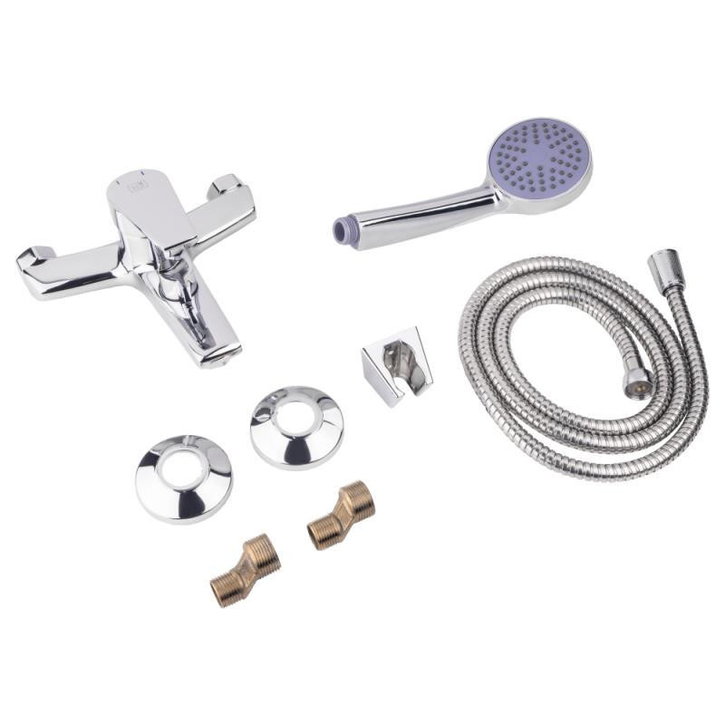 Змішувач для ванни Lidz (CRM) 19 46 006-1 New з душовим гарнітуром (LIDZCRM19460051) Київ - фото 6