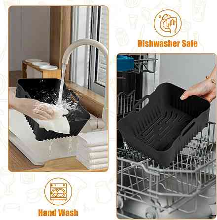 Аксесуари для аерофритюрниці Cosori CAF-R901-AEU Чорний 8.5L силіконова форма, решітка, шпажки, рукавички, пергамент, набор Київ