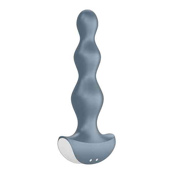 Анальний стимулятор-намистини з двома моторами Satisfyer Lolli-Plug 2 ice blue Sex Aura Київ